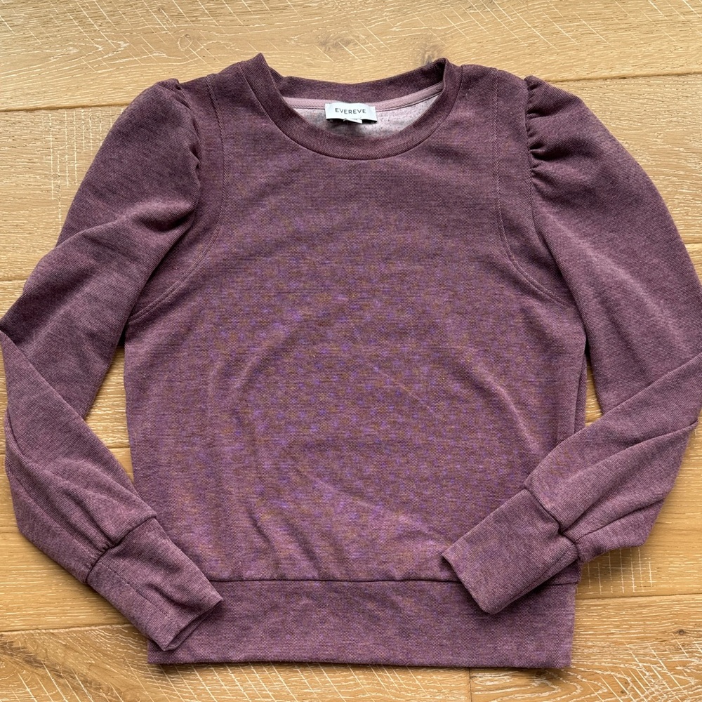 Evereve Purple Long Sleeve Top